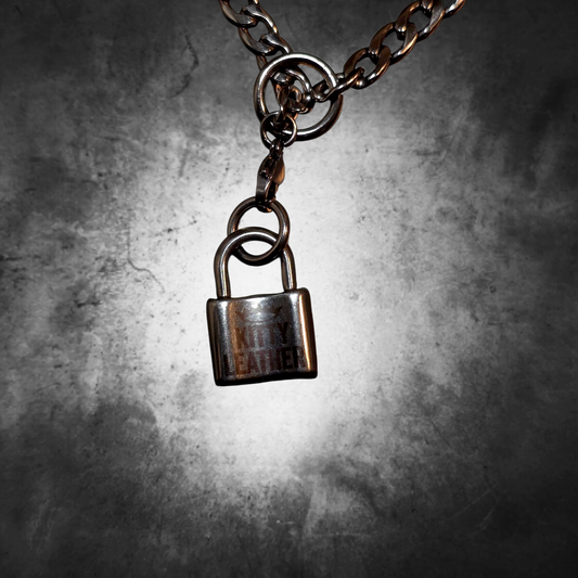 Stainless Steel Lock Choker Necklace