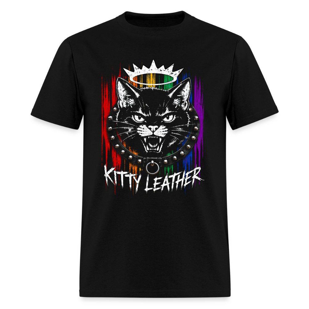 Kitty Leather Pride Shirt | Cat Pride Shirt | Kitty Leatheer - black