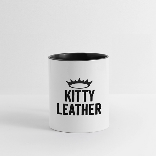 Kitty Leather | Punk Kitty | Coffee Mug - white/black