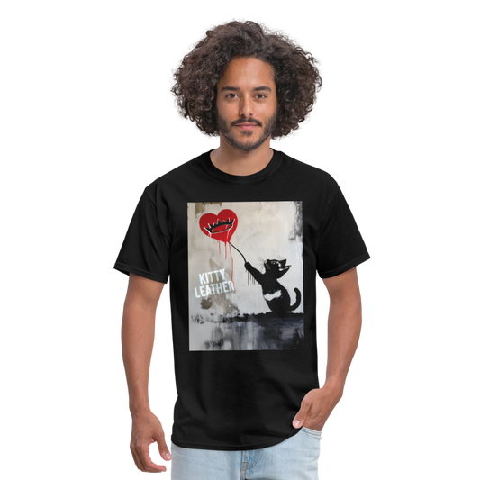 Street Art Kitty Shirt - black
