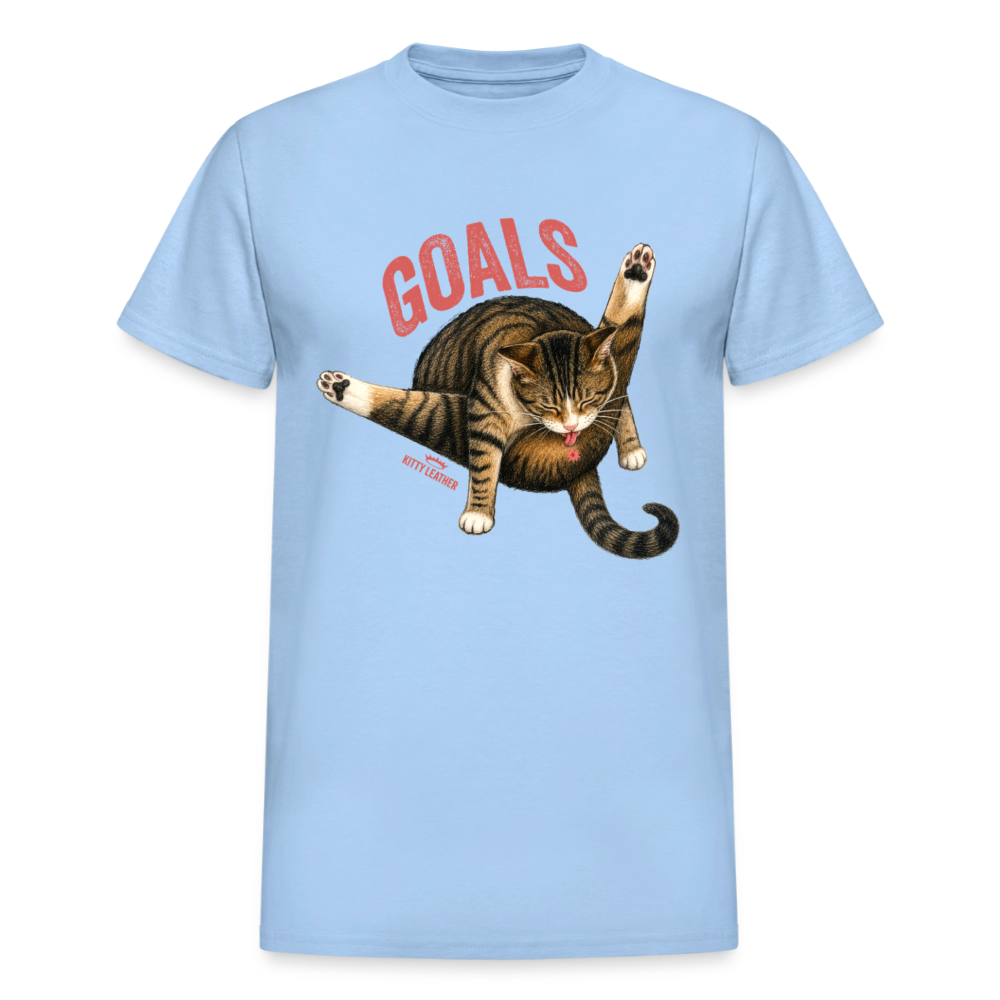 Kitty Leather | Goals | T-Shirt - light blue