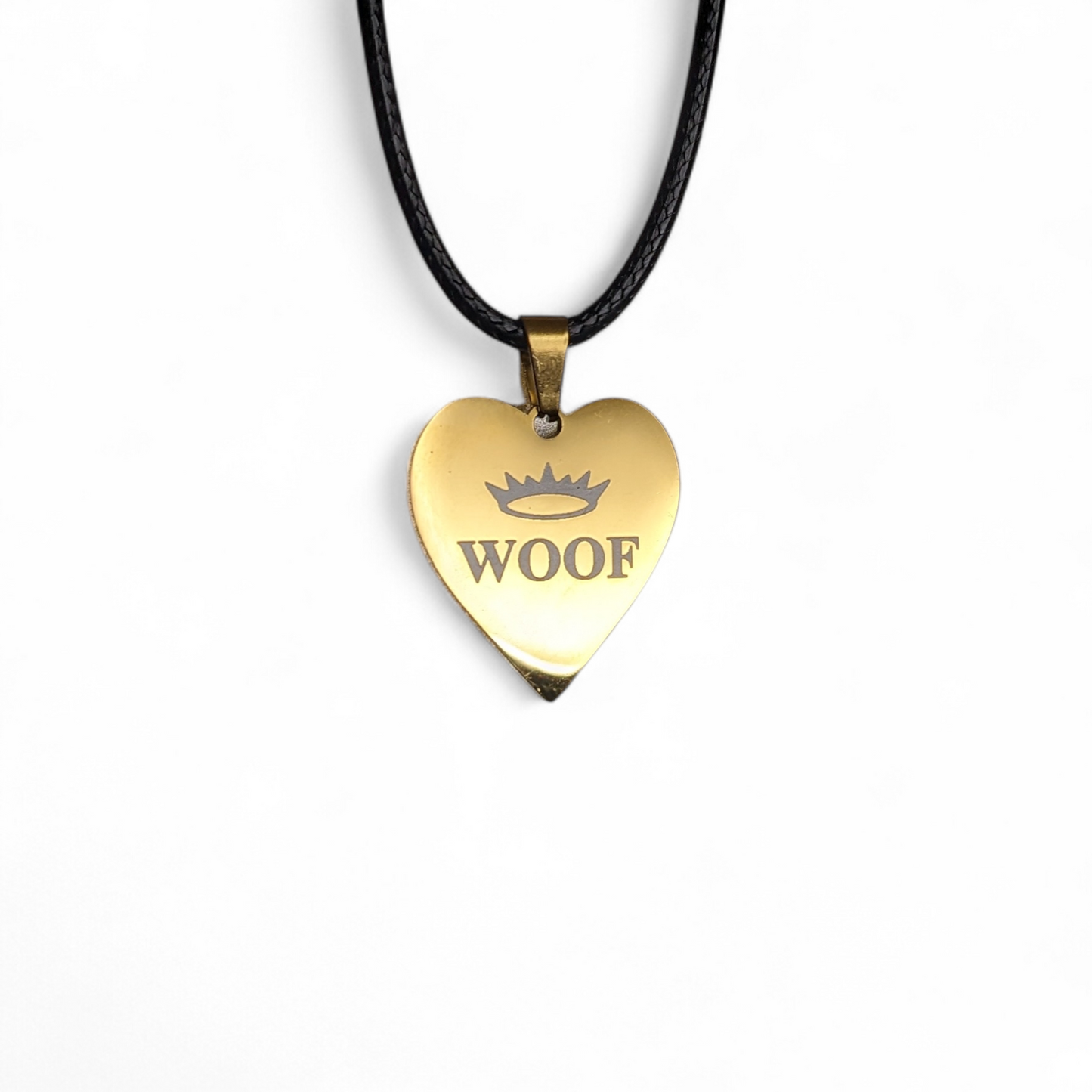 Gold Tone Heart Pendants - Stainless Steel | Kitty Leather