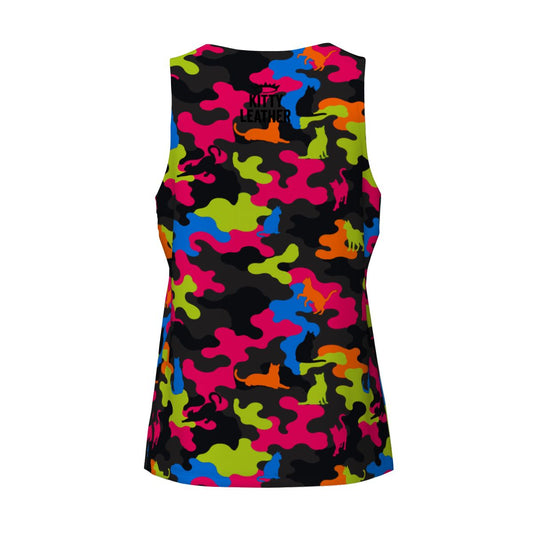 Cat Camo Tank Top |Kitty Leather | Tank Tops