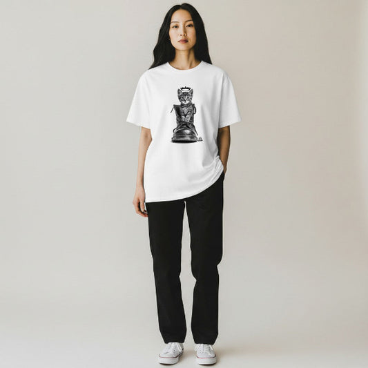 Puss In Boots T-Shirt - "Combat" | Kitty Leather