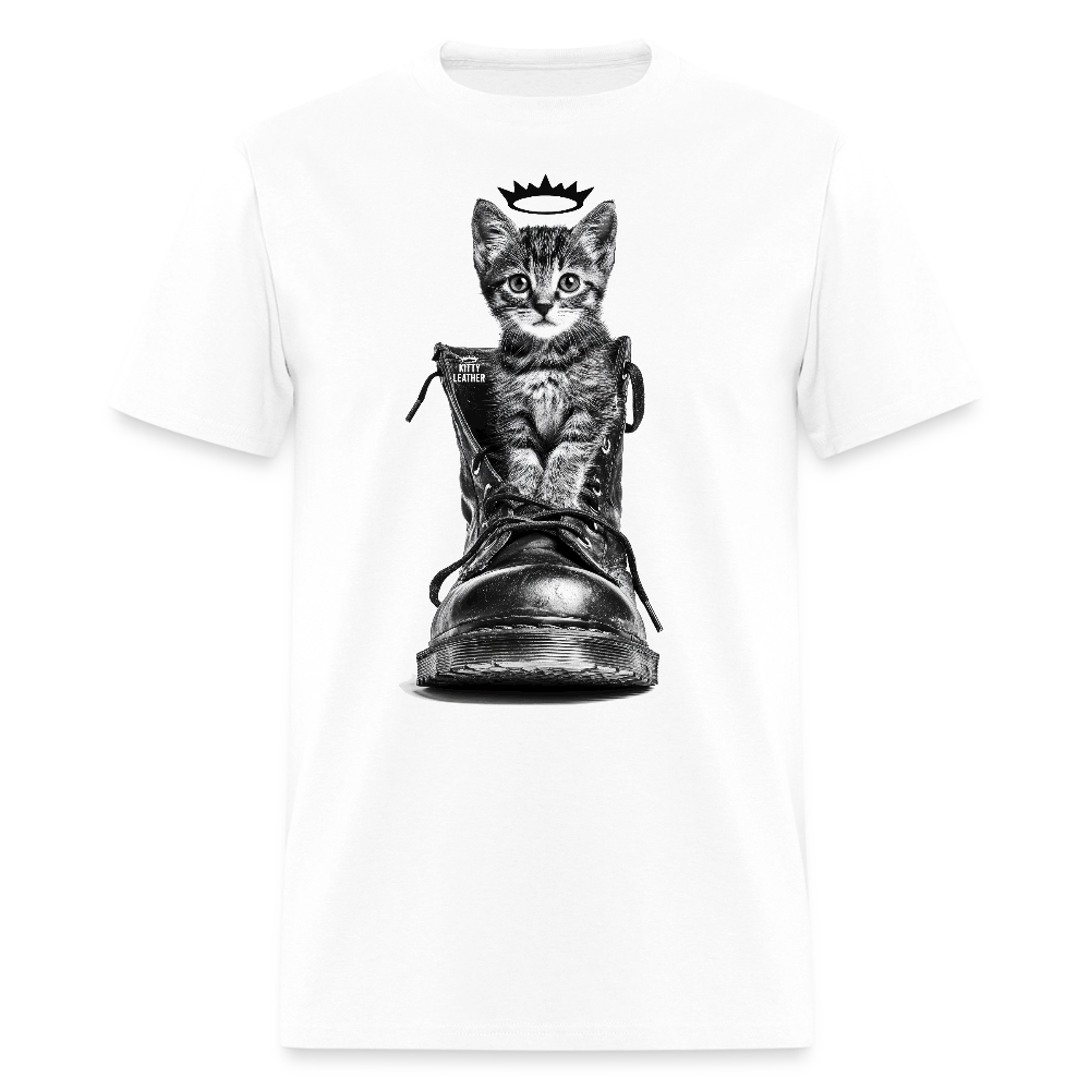 Kitty Leather | Puss In Boots | T-Shirt - white