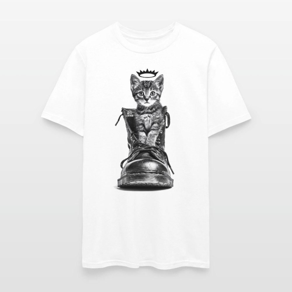 Kitty Leather | Puss In Boots | T-Shirt - white