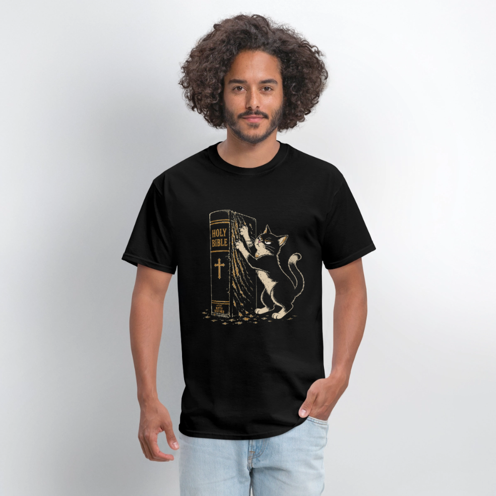 Bible Study - Kitty Leather Shirt - black