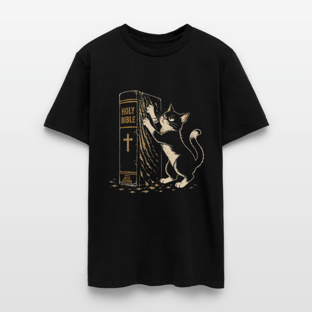 Bible Study - Kitty Leather Shirt - black
