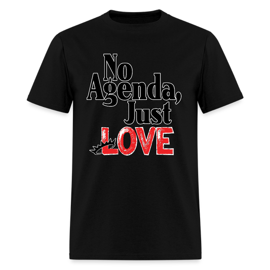 No Agenda T-Shirt -  Love (Special Edition) - black