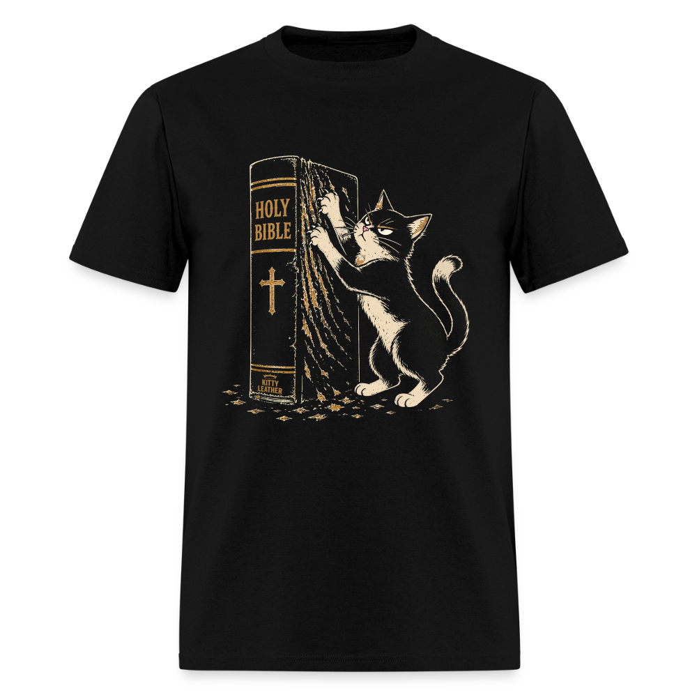 Bible Study - Kitty Leather Shirt - black