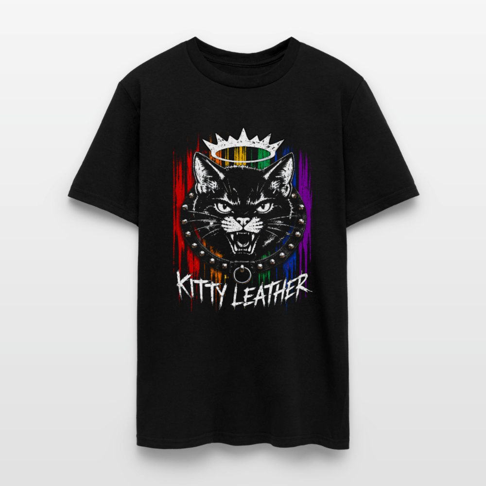 Kitty Leather Pride Shirt | Cat Pride Shirt | Kitty  Leatheer - black