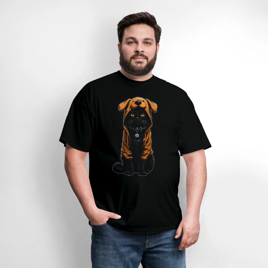 Black Cat in Dog Clothing | Kitty Leather - black