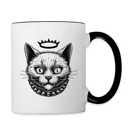 Kitty Leather 'Kitty Crown' Contrast Coffee Mug - white/black