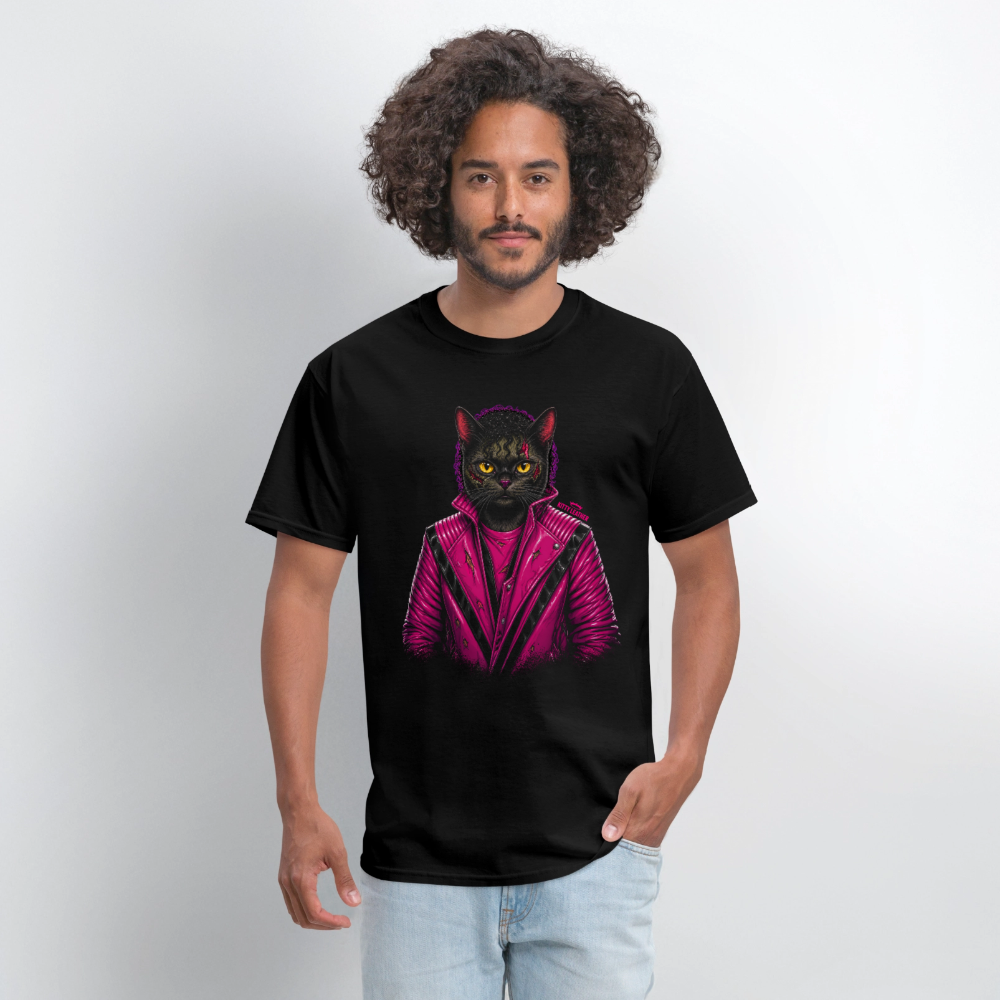 Thriller Kitty T-Shirt | Halloween Shirts | Kitty Leather - black