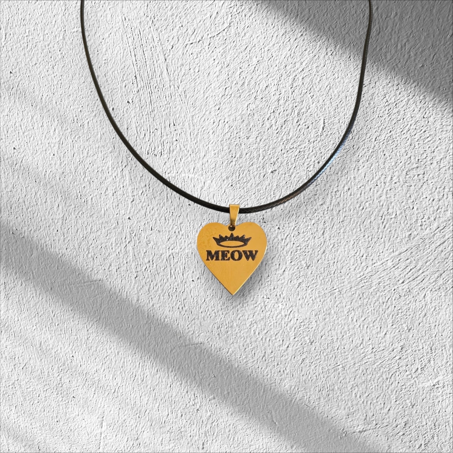 Meow Heart Pendant