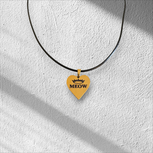 Meow Heart Pendant