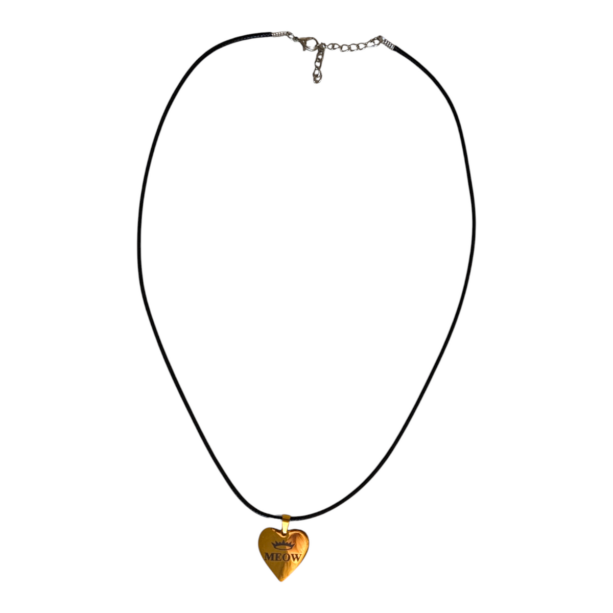 Gold Tone Heart Pendants - Stainless Steel  | Kitty Leather