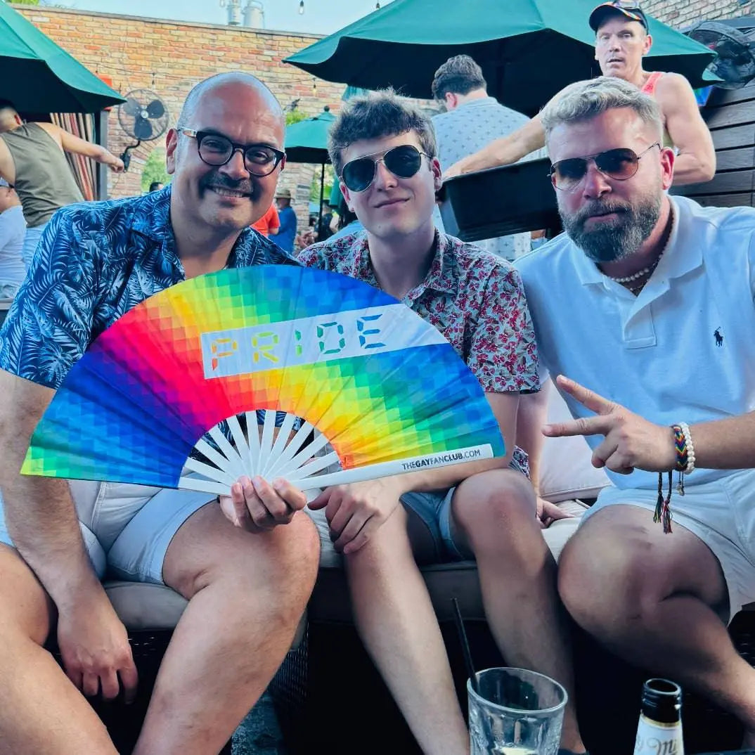 Pride Rainbow Fan