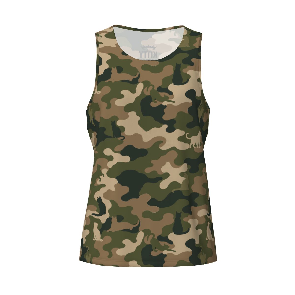 Cat Camo Tank Top |Kitty Leather | Tank Tops