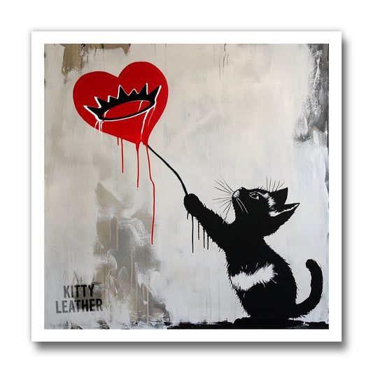 Kitty Leather Magnets